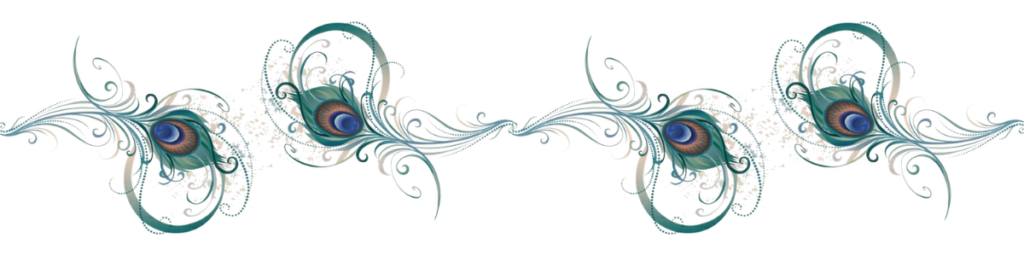 Pfauenfedern abstrakt