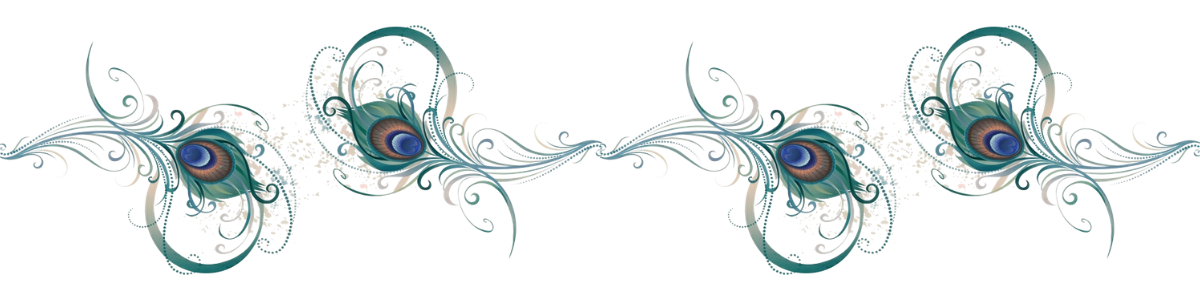 Pfauenfedern abstrakt